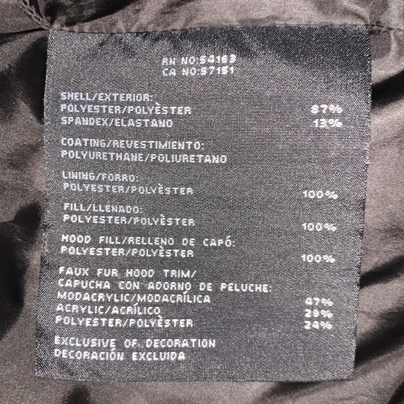 Marc New York Andrew Marc black puffer coat with hood - Picture 8 of 9